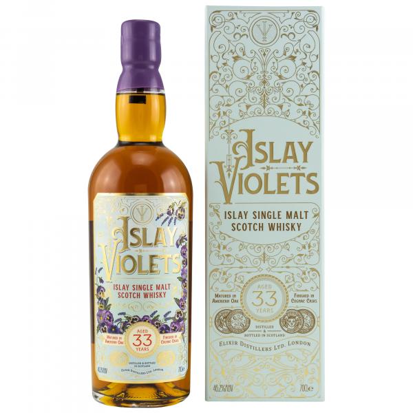 Islay Violets  33 Jahre Cognac Cask Finish Elixier Distillers 46,2%vol. 0,7l